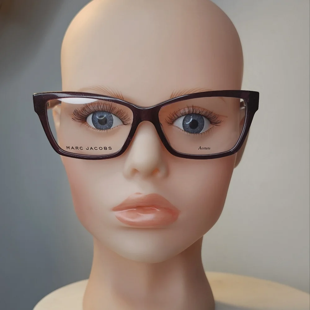 Marc Jacobs 55 mm‎ women's violet glitter eyeglasses frames